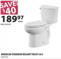 Co-op AMERICAN STANDARD RELIANT TOILET offer