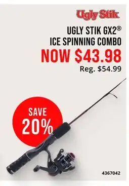 Cabela's UGLY STIK GX2 ICE SPINNING COMBO offer