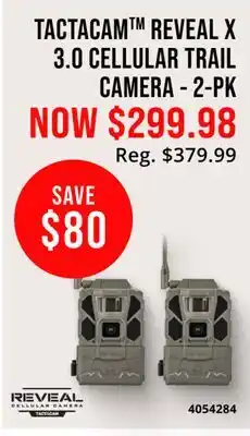 Cabela's TACTACAM REVEAL X 3.0 CELLULAR TRAIL offer