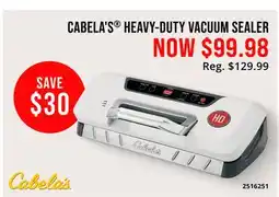 Cabela's CABELA'S HEAVY-DUTY VACUUM SEALER offer