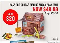 Cabela's BASS PRO SHOPS FISHING SHACK PLAY TENT offer