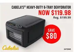 Cabela's CABELA'S HEAVY-DUTY 6-TRAY DEHYDRATOR offer