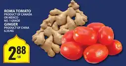 Food Basics ROMA TOMATO OR GINGER offer