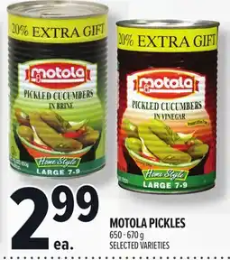 Metro MOTOLA PICKLES offer