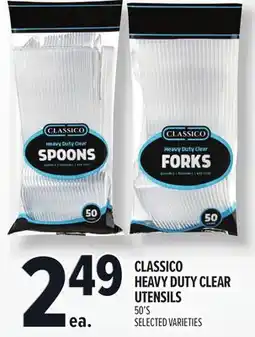 Metro CLASSICO HEAVY DUTY CLEAR UTENSILS offer