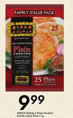 Sobeys MIRCH MASALA Plain Paratha Family Value Pack offer