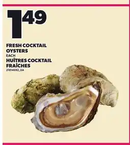 Independent Grocer FRESH COCKTAIL OYSTERS offer