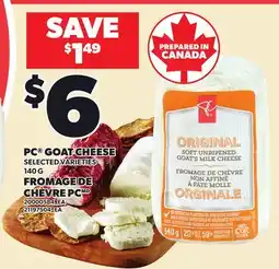 Independent Grocer PC GOAT CHEESE offer