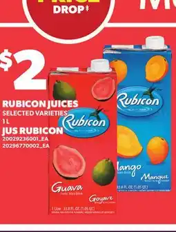 Independent Grocer RUBICON JUICES offer