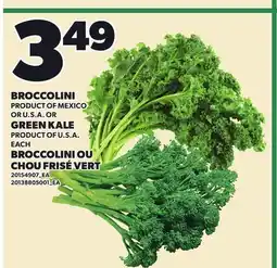 Independent Grocer BROCCOLINI OR GREEN KALE offer