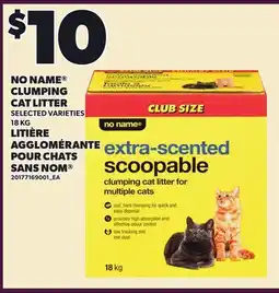 Independent Grocer NO NAME CLUMPING CAT LITTER offer
