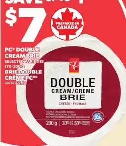 Independent Grocer PC DOUBLE CREAM BRIE offer