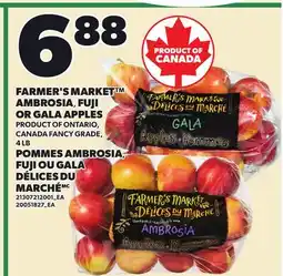 Independent Grocer FARMER'S MARKET AMBROSIA, FUJI OR GALA APPLES, 4 LB offer