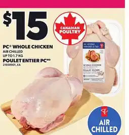 Independent Grocer PC WHOLE CHICKEN, UP TO offer