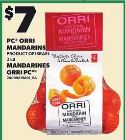 Independent Grocer PC ORRI MANDARINS, 2 LB offer