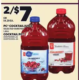 Independent Grocer PC COCKTAIL JUICE offer