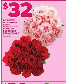 Independent Grocer PC DOZEN ECUADORIAN ROSES offer