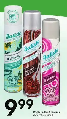 Sobeys BATISTE Dry Shampoo offer
