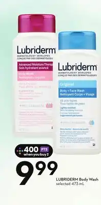 Sobeys LUBRIDERM Body Wash offer