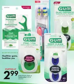Sobeys GUM Flossers, Picks or Toothbrushes offer