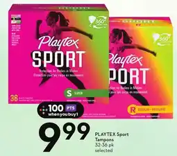 Sobeys PLAYTEX Sport Tampons offer