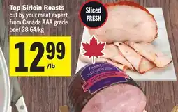 Foodland Top Sirloin Roasts offer