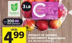 Foodland COMPLIMENTS Bagged Apples offer