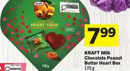 Foodland KRAFT Milk Chocolate Peanut Butter Heart Box offer