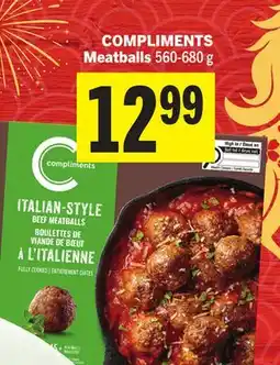 Foodland COMPLIMENTS Meatballs offer