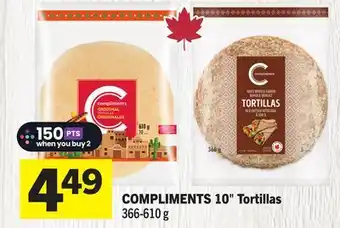 Foodland COMPLIMENTS 10 Tortillas offer