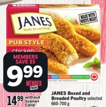 Foodland JANES Boxed and Breaded Poultry offer