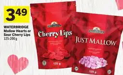 Foodland WATERBRIDGE Mallow Hearts or Sour Cherry Lips offer