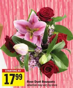 Foodland Rose Duet Bouquets offer