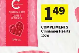 Foodland COMPLIMENTS Cinnamon Hearts offer