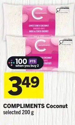 Foodland COMPLIMENTS Coconut offer