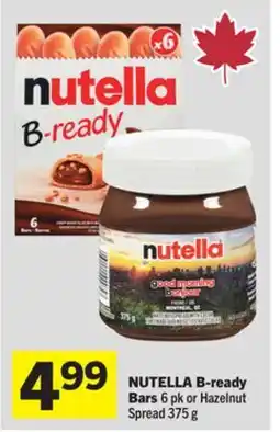 Foodland NUTELLA B-ready Bars offer