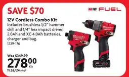 Home Hardware 12V Cordless Combo Kit offer