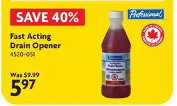 Home Hardware Fast Acting Drain Opener offer