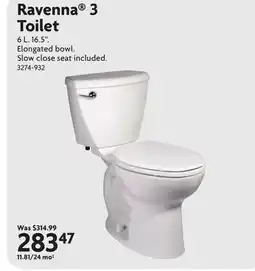 Home Hardware Ravenna 3 Toilet offer