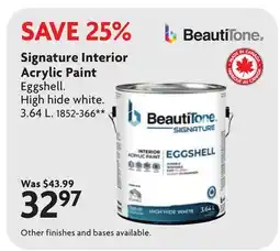 Home Hardware Signature Interior Acrylic Paint offer