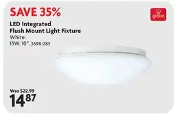 Home Hardware LED Integrated Flush Mount Light Fixture offer