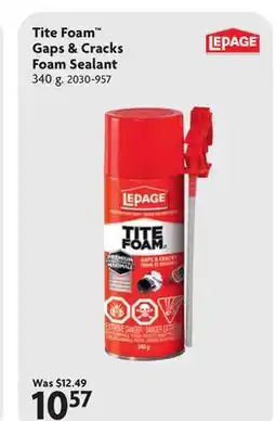 Home Hardware Tite Foam Gaps & Cracks Foam Sealant offer