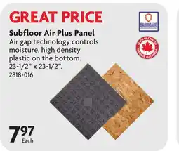 Home Hardware Subfloor Air Plus Panel offer