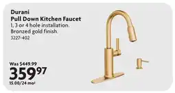 Home Hardware Durani Pull Down Kitchen Faucet offer