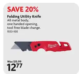 Home Hardware Folding Utility Knife offer