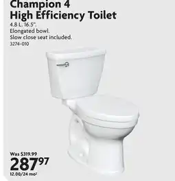 Home Hardware Champion 4 High Efficiency Toilet offer