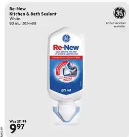 Home Hardware Re-New Kitchen & Bath Sealant offer