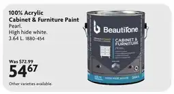 Home Hardware 100% Acrylic Cabinet & Furniture Paint offer