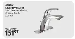 Home Hardware Moen Zarina Lavatory Faucet offer