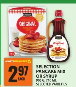 Food Basics SELECTION PANCAKE MIX OR SYRUP offer